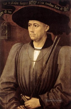 Rogier van der Weyden Painting - Retrato de un hombre pintor holandés Rogier van der Weyden